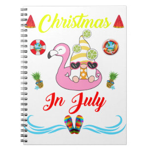 Gnomes Christmas im Juli Notizblock