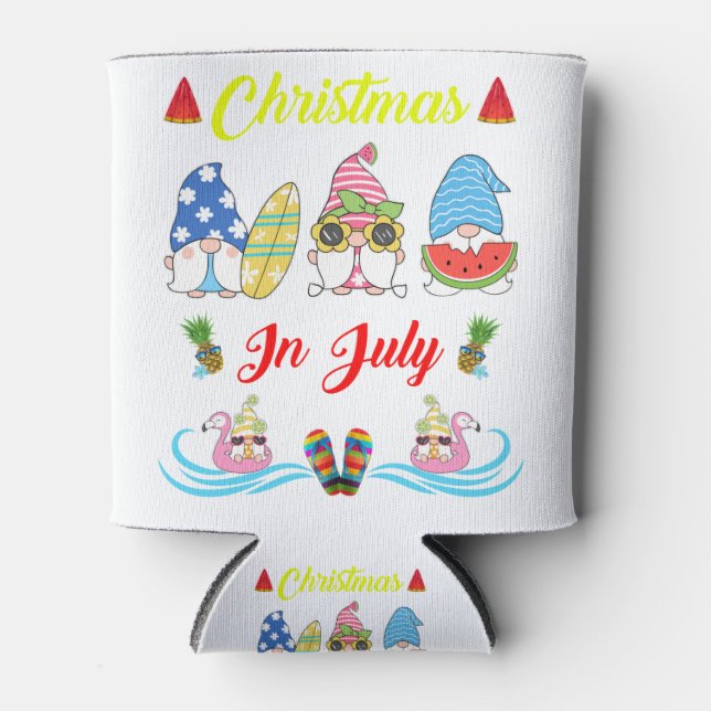 Gnomes Christmas im Juli Sommer Dosenkühler (Vorderseite)
