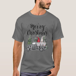 Gnomes Christmas Tree Truck Merry Christmas Gnomes T-Shirt