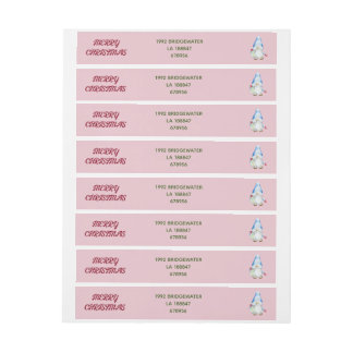 Gnomes Christmas Wrap rund um Address Labels