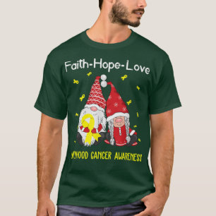 Gnomes Faith Hope Liebe Kinderkrebsbewusstsein T-Shirt