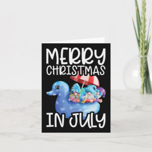 Gnomes frohe Weihnachten im Juli tropische Weihnac Karte