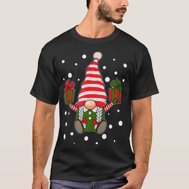 Gnomes Frohe Weihnachten Pajama Männer Frauen Kind T-Shirt (Vorderseite)
