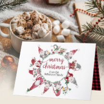 Gnomes Frohe Weihnachts-Reindeer Wasserfarbe Karie