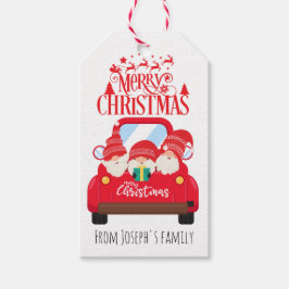 Gnomes fröhliche Weihnachten Geschenkanhänger