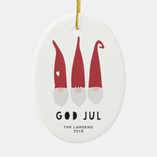 Gnomes für Weihnachtsverzierung Keramik Ornament