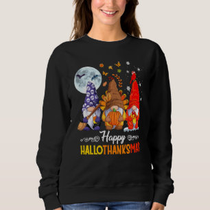 Gnomes Halloween Erntedank Weihnachtsfeier Hall Sweatshirt