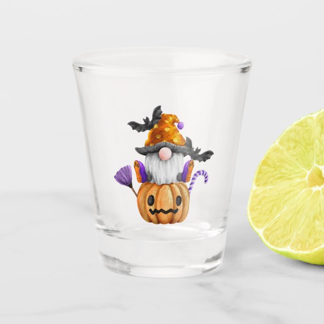 Gnomes Halloween Shot Glass Schnapsglas (Vorderseite)