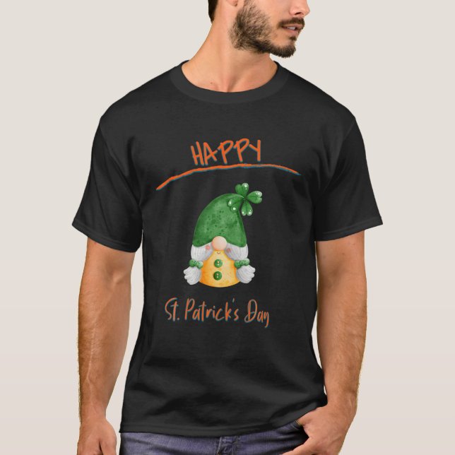 Gnomes Happy St. Patrick's Day Funny Sarcastic T-Shirt (Vorderseite)
