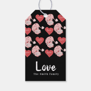 Gnomes Hearts Hand gezeichnet Valentinstag Geschenkanhänger