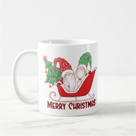Gnomes in a Sleigh Merry Christmas Kaffeetasse