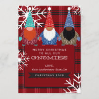 Gnomes Kariert Snowflake Illustration Weihnachten
