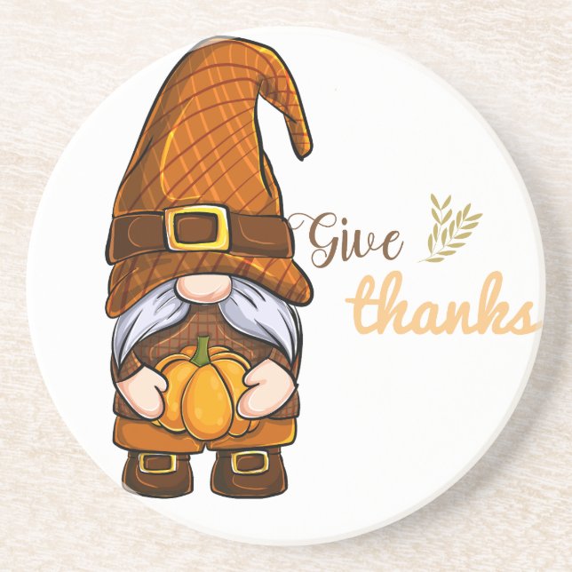 Gnomes männliche Dank Getränkeuntersetzer (Vorne)