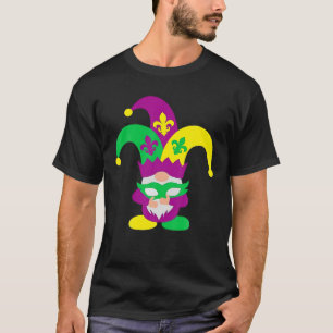Gnomes Mardi Gras Gnome Lilie Fat Dienstag T-Shirt