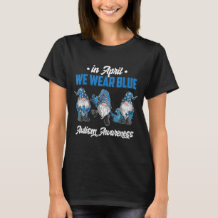 Gnomes mit Blue Puzzle Autismus Bewusstsein Männer T-Shirt