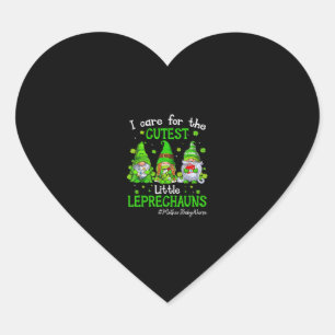 Gnomes Mother Baby Nurse St Patrick's Day Leprecha Herz-Aufkleber