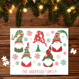 Gnomes Personalisiert Weihnachten Puzzle