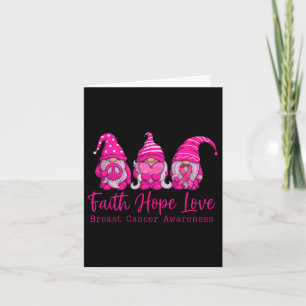 Gnomes Pink Krieger Glaube Hoffnung Liebe Brustkre Karte