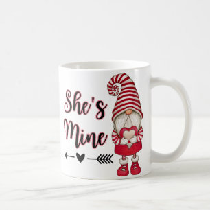 Gnomes Red Banner Liebe, Valentine Kaffee Tasse