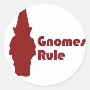 Gnomes-Regel Runder Aufkleber