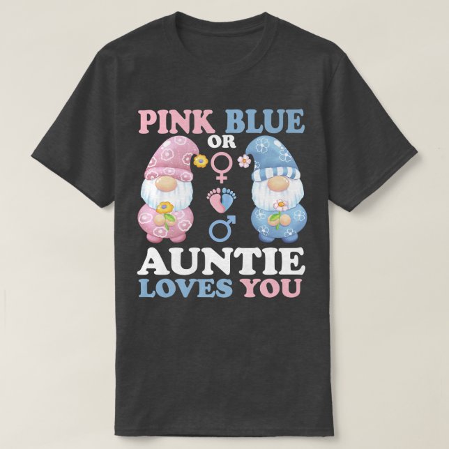 Gnomes rosa oder blaue Lieben Sie Baby Geschlecht  T-Shirt (Design vorne)