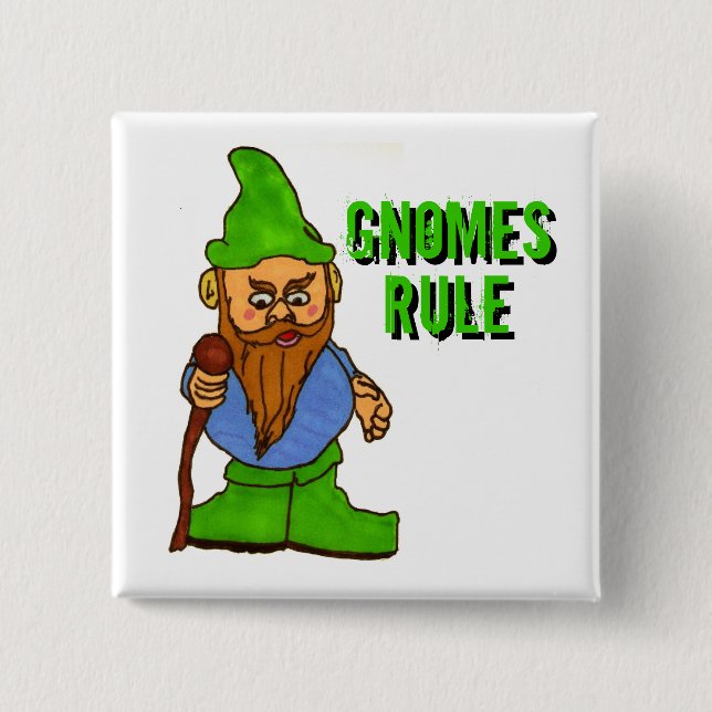 Gnomes Rule Button (Vorderseite)