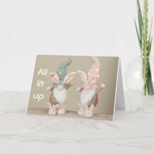 GNOMES SIND "LIT UP & BEREIT FOR CHRISTMAS" KARTE