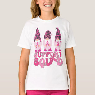 Gnomes Support Squad Brustkrebsbewusstsein  T-Shirt