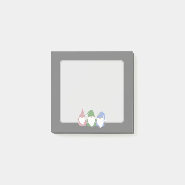 Gnomes Three Post-it Klebezettel (Vorderseite)