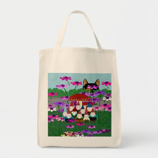 Gnomes Tote Bag Tragetasche (Vorne)
