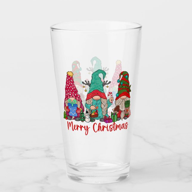 Gnomes Trio Drink Glass Glas (Vorderseite)