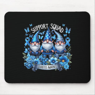 Gnomes unterstützen Squad Blue Gnomes Diabetes Awa Mousepad