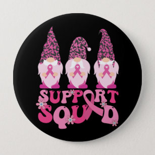 Gnomes unterstützen Squad Brustkrebs-Bewusstsein Button