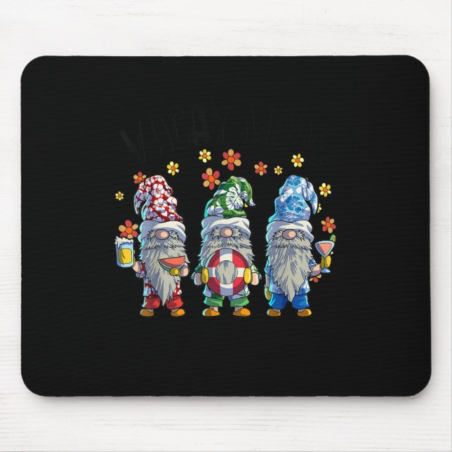 Gnomes Vacay Modus Frauen Sommerurlaub Strand Hawa Mousepad (Vorne)