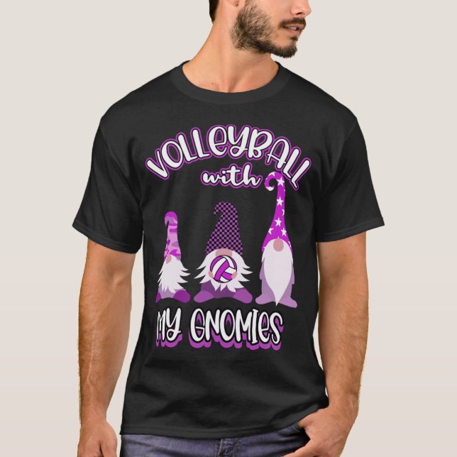 Gnomes Volleyball Spielübungen T-Shirt (Vorderseite)
