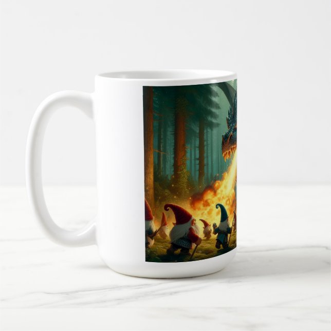 Gnomes vs Dragon Kaffeetasse (Links)