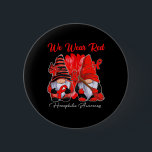 Gnomes We Wear Red Heart Disease Awareness  Button<br><div class="desc">Gnomes We Wear Red Heart Disease Awareness</div>