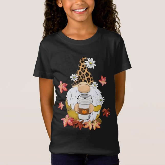 Gnomes Wearing Leopard Hat Erntedank Vibes Pump T-Shirt (Vorderseite)