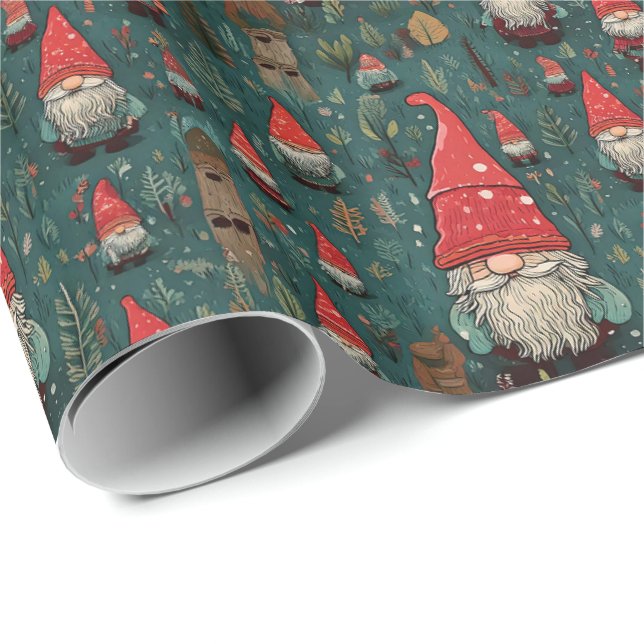 Gnomes Wrapping Paper Geschenkpapier (Rolleneckpunkt)