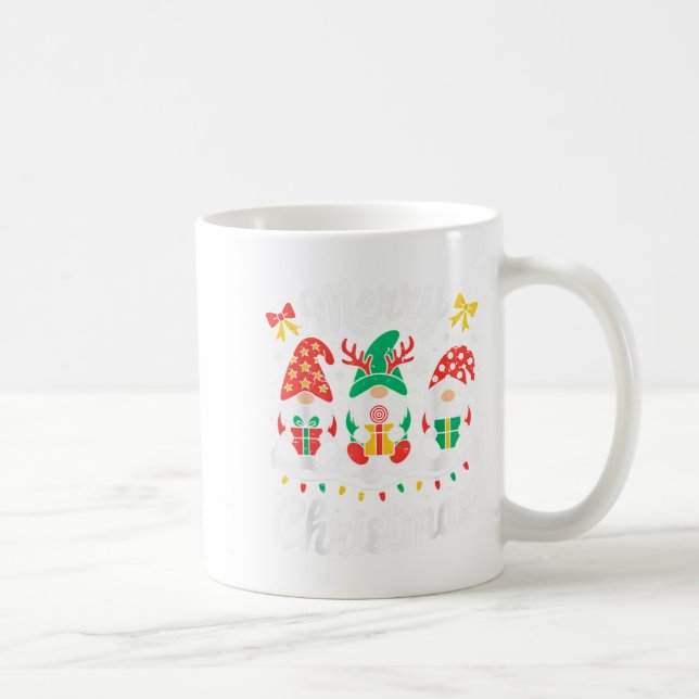 Gnomes Xmas lustige fröhliche Weihnachtsfeier für  Kaffeetasse (Rechts)