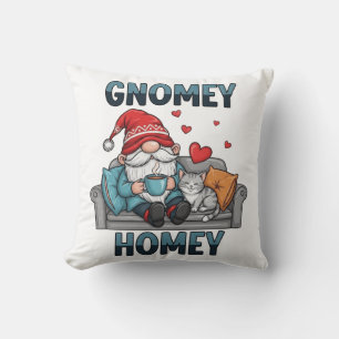 Gnomey homey gnome auf Zuhause Kissen