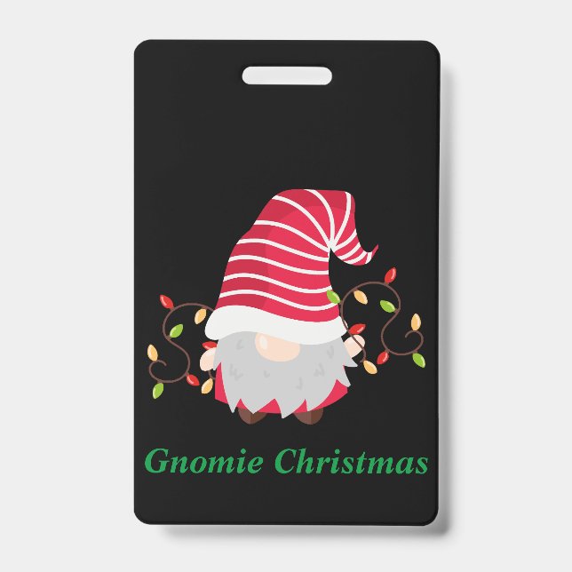 Gnomie Christmas Abzeichen Ausweis (Vorderseite)