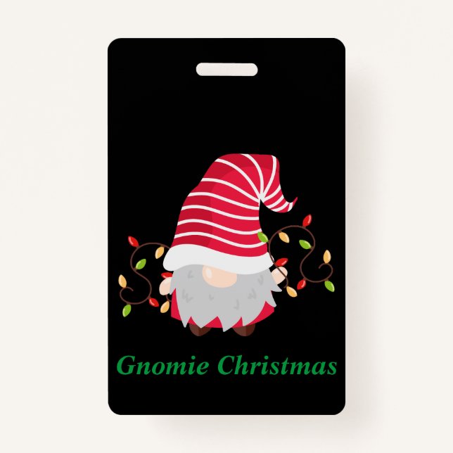 Gnomie Christmas Abzeichen Ausweis (Vorderseite)