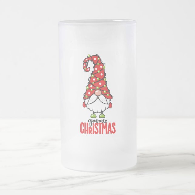 Gnomie Christmas Mattglas Bierglas (Mittel)