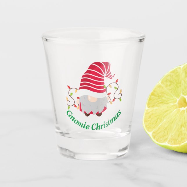 Gnomie Christmas Shot Glass Schnapsglas (Vorderseite)