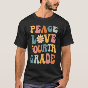 Gnoovy Retro Vintage Liebe des Friedens in vierter T-Shirt
