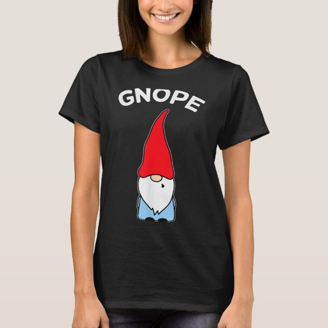 Gnope Gnome Nope Funny Christmas Party Männer Frau T-Shirt (Vorderseite)