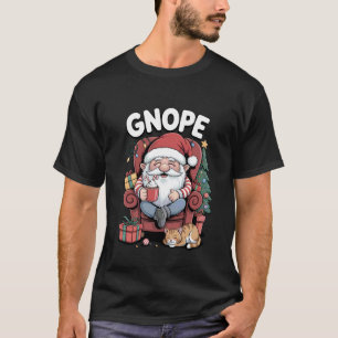 GNOPE Lustiger Weihnachts-Gnom Gartenarbeit Männer T-Shirt