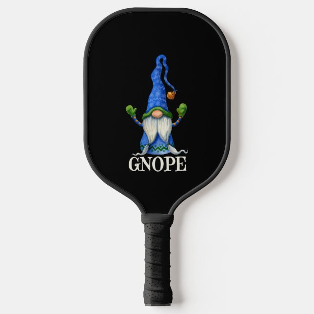 GNOPE Nordic Gnome Elf skandinavisches Tomte Schwe Pickleball Schläger (Vorderseite)