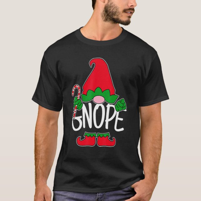 Gnope Tomte Garden Gnome Scandinavian Sweden Nope  T-Shirt (Vorderseite)